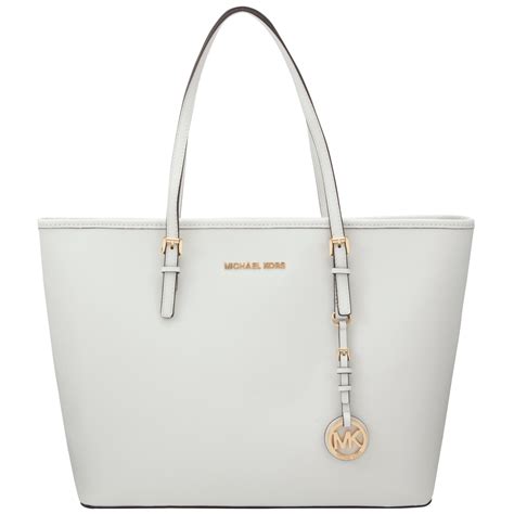 michael kors tote bag black and white|white michael kors shoulder bag.